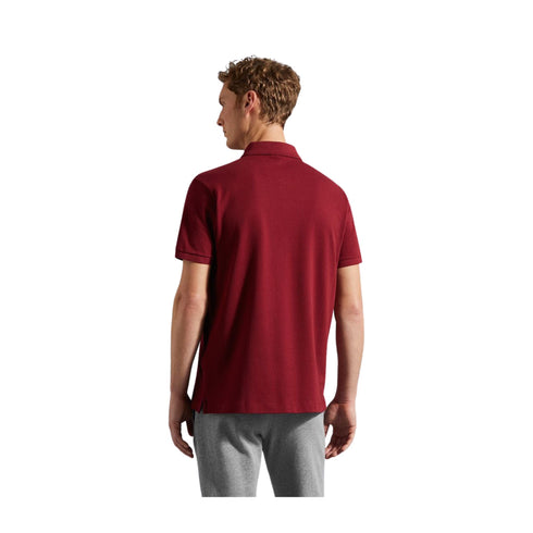 Polo Uomo in cotone piqué con badge Bordeaux PAUL & SHARK- Francavilla Moda